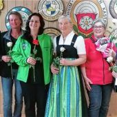 Rosen und Ehrungen bei den Gaudamen