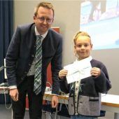 <p>Als jüngster Sportler wurde der neunjährige Emil Jungbauer geehrt.</p>