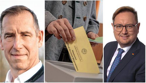 Am 8. März 2026 sind Kommunalwahlen. Oliver Multusch (links) ist nach innerparteilichem Streit Landratskandidat der AfD. Gleichzeitig konzentriert sich Andreas Wahrlich auf Waldkraiburg.
