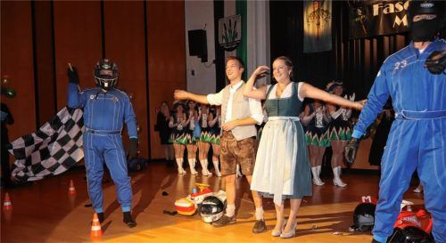 Am Ziel: Prinz „Basti I.“ und Prinzessin „Marina I.“ regieren in der Faschingssaison 2025/26 im Mangfalltal. Fotos Strim