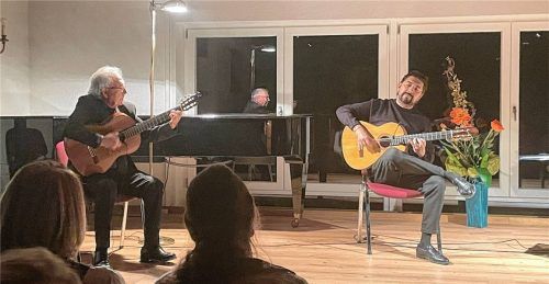 Antonio Rey mit seinem Vater Toni Rey – Flamenco-Kunst hoch zwei.Foto kirchner