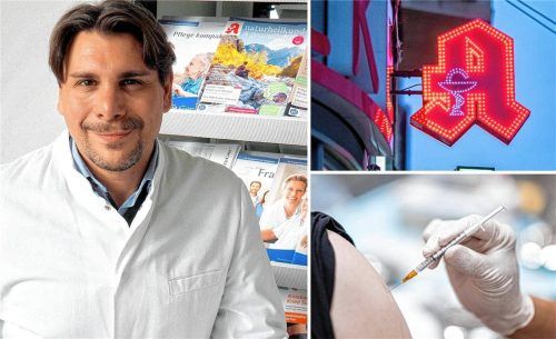Apotheker aus Haag, Waldkraiburg und Wasserburg erklären, was nun in Sachen Impfung und Erkältungswelle ratsam ist. Auf dem Foto zu sehen ist Jörg Heider, Inhaber der Apotheke im Burgerfeld in Wasserburg.Fotos  Weithofer/Dpa