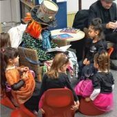 Im Haus des Buches Halloween gefeiert