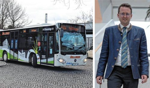 Bürgermeister Stephan Schlier spricht über Sparmaßnahmen, die auch den Aiblinger Moorexpress betreffen. Fotos Hadersbeck/re
