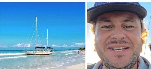 Der Bernauer Skipper Severin Ohlert ist mit einem Segelboot auf dem Weg in die Karibik. Foto Collage: Imago/privat