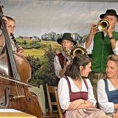 Im Wechsel mit Gitarre, Harfe und Ziach