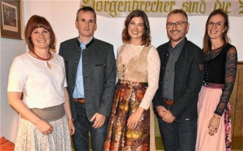 Die fünf Top-Kandidaten der CSU Schleching: (von links) Marlene Luger, Timo Kleinschroth, Katharina Gasteiger, Andi Hafner und Moni Loferer.Foto wunderlich