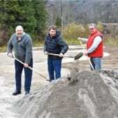 Spatenstich in Schleching