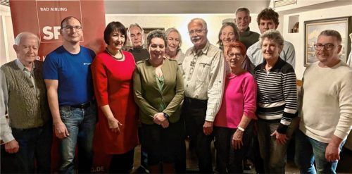 Die Kandidaten der SPD für die Kommunalwahl 2026. Foto SPD Bad Aibling