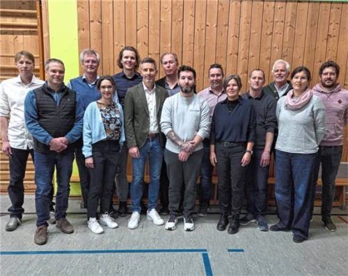 Die Soyener Kandidaten mit Bürgermeister Thomas Weber (Sechster von links). Foto RE