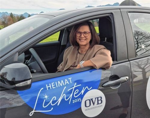 Drückt aufs Gaspedal für die OVB-Weihnachtsspendenaktion: Landtagspräsidentin Ilse Aigner. Foto Mischner