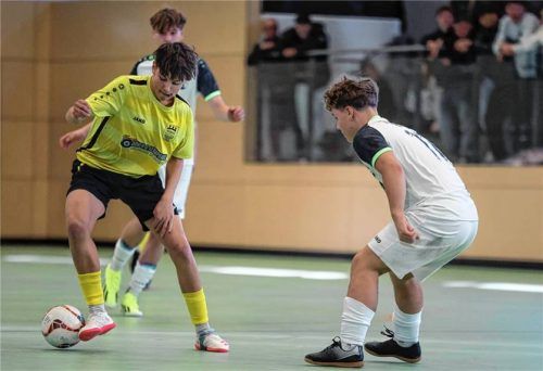 Eine gute Ballführung ist beim Futsal gefragt.Foto Christian Mühlhofer