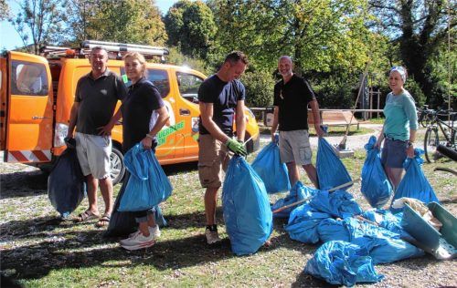 Eine von mehreren Aktionen, die der Bürgerverein organisiert hat, war die Beteiligung am weltweiten „Cleanup Day“, der jährlich am 20. September stattfindet.Foto Zandl