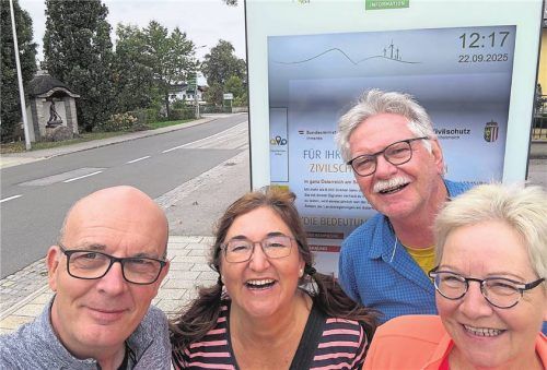 Freunde auf Tour: Thomas und Claudia Boudnik hatten ein lustiges Wochenende mitUlrich und Petra Feil. Fotos Touristinfo TIttmoniNg, Franking, Entdeckerviertel