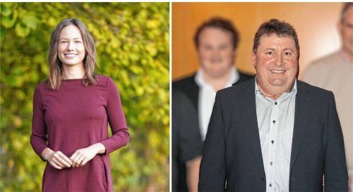 Gemeinderätin Lena Koch (Grüne) hatte eine einfache Frage an Pollings Bürgermeister Lorenz Kronberger (UWG): „Trittst Du wieder an?“ Foto Roland Spiegel; re