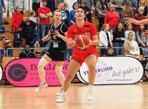 Hayley Smith erzielte in Jena fast ein Drittel aller Wasserburger Punkte.Foto Mühlhofer