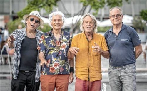 Krautrocker Manni Neumeier (Zweiter von links) und seine Band „Guru Guru“.Foto re