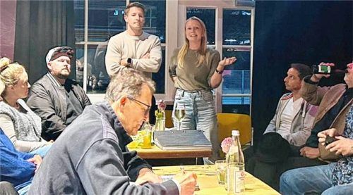 Lisa Stürmlinger und Markus Dresp gaben einen Überblick über die Aktivitäten des Wasserburger Bürgerforums.Foto re