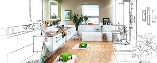 Mit modernster 3-D Software kann das Bad detailgetreu geplant und mittels 3D Software vor der Umsetzung realitätsnah betrachtet werden.