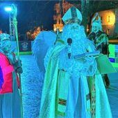 Nikolausparty auf der Eisbahn im Wendelsteinpark