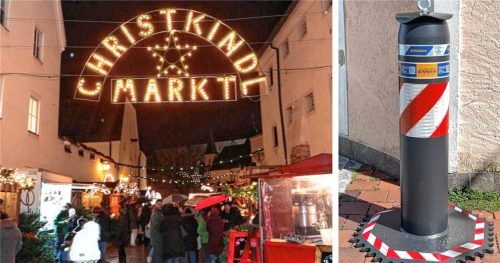 Um für die Sicherheit der Besucher bei den Christkindlmärkten zu sorgen, werden in Mühldorf auch neu angeschaffte Poller zum Einsatz kommen. Foto Ludwig Stuffer, Christa Latta