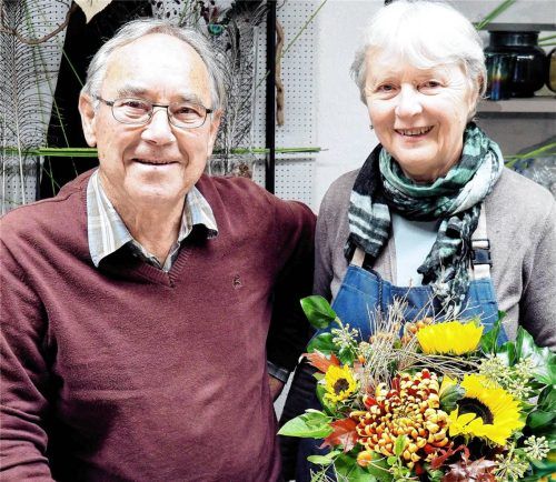 Veronika und Sebastian Hausberger hören auf mit „Blumen Hirneiß“ in Wasserburg. Foto Weithofer