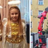 Christbaum eingeflogen – und die Engerl