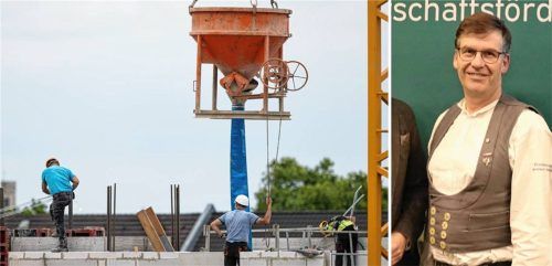Wenn Bauen einfacher wäre, dann ließe sich der Wohnungsmangel beheben – auch im Landkreis Mühldorf. Davon ist der Obermeister der Bauinnung Mühldorf-Altötting, Peter Heiß, überzeugt. Foto Rolf Vennenbernd/dpa (Symbolbild); Landratsamt Mühldorf