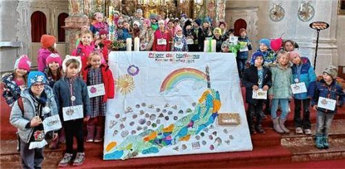Zum Abschluss des Kinderbibeltages fand noch ein kindgerechter Gottesdienst in der Pfarrkirche statt.Foto Wegscheider