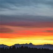 Farbenspiel über dem Wendelstein