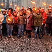Rekordbeteiligung bei Fackelwanderung der Kolpingsfamilie durch den Thanner Wald