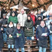 Singen am Christkindlmarkt