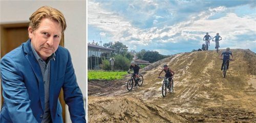 Ampfings Bürgermeister Josef Grundner blickt zuversichtlich auf das neue Jahr und erklärt, warum der neue Pumptrack beispielhaft für ein neues Denken ist. Foto Eschenfelder/Stettner