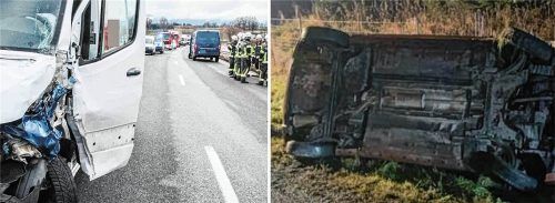 Auf der Rosenheimer Westtangente ist es zuletzt zu mehreren Unfällen gekommen, die auch eine Vollsperrung der B15a notwendig machten. Fotos Reisner, Barth