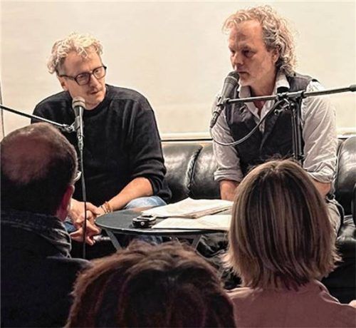 Begeisterten das Publikum: Marcus H. Rosenmüller (links) und Gerd Baumann. Foto RE
