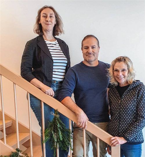 Bei der Jahresversammlung des Fördervereins des Kindergartens St. Martin wählten die Mitglieder (von links) Katerina Christmann zur Vorsitzenden, Markus Döring zum Kassier und Birgit Pophal zur Zweiten Vorsitzenden.Foto flug