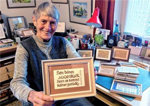 Besondere Idee: Künstlerin Johanna Graf. Foto Ammelburger