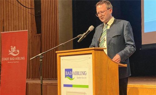 Bürgermeister Stefan Schlier sieht die Stadt Bad Aibling für die Herausforderungen gut gerüstet. Fotos Kotter