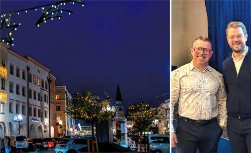 Christian Kühl, Vorsitzender der Aktionsgemeinschaft „Mühldorf vor Ort“ (links) und Bürgermeister Michael Hetzl: Beim Bedarf an weiteren Parkplätzen sind sie unterschiedlicher Meinung. Foto Rudolf Mayer; Gerd Kreibich
