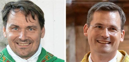 Der eine, Gottfried Grengel (links), ging, der andere, Philipp Werner, kam als Leiter der Pfarrverbände im westlichen Chiemgau. Geräuschlos ging der Wechsel nicht über die Bühne.Fotos berger