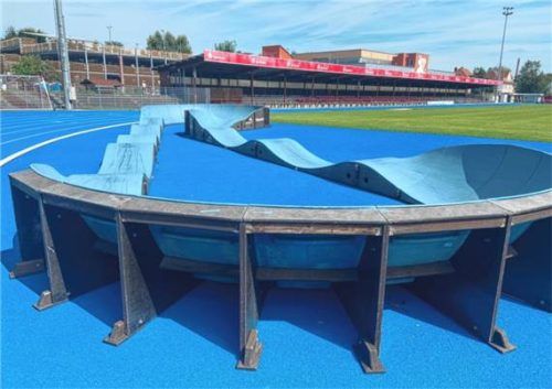 Der Verein weist darauf hin, dass man bei ihm über die Kindersportschule „Kiss“ einen Pumptrack ausleihen kann. TSV 1860 Rosenheim