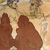 Blinde Porträts und Konturzeichnung