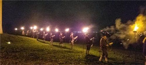 Die Böllerschützen nach der stimmungsvollen Andacht in der Kirche „St. Pankratius“. Foto  Kretschko