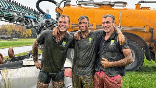 Die drei „Protagonisten“ (von links) Paul Dandelberger, Fabian Kerschbaumer und Johannes Lindner. Foto Jungbauernschaft