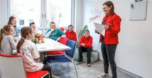 Die Johanniter-Jugend ist stolz auf ihren neuen Jugendraum, der kürzlich bezogen wurde.Foto Johanniter