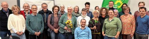Die Kandidaten der Grünen für die Stadtratswahl in Kolbermoor.Foto Bündnis 90/Die Grünen Kolbermoor