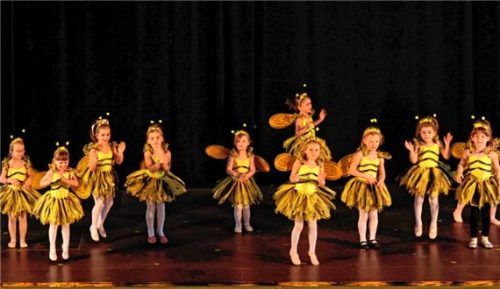 Die kleinen Bienen ernteten viel Applaus. Foto effner