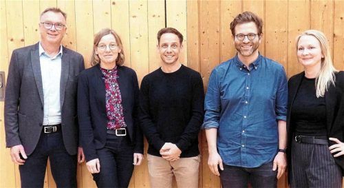 Die neuen Vorstandsmitglieder des TSV 1880 Wasserburg: (von links) Norbert Lambacher, Andrea Falk, Daniel Maurer, Christopher Splinter und Lisa Stürmlinger.