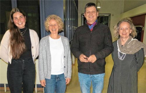 Die Projekt-Verantwortlichen: (von links) Regina Lederer, Dietgard Luber Georg Schneider und Susanne Tutert. Foto Baumann