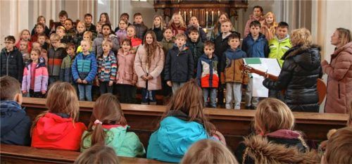 Die Schüler der Grundschule Taufkirchen-Oberneukirchen begeisterten die Besucher mit ihrem Weihnachtskonzert.Foto Kretschko
